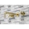 Kingston Brass KS8022NX Two-Handle Wall Mount Tub Faucet, Polished Brass KS8022NX - alternate 4
